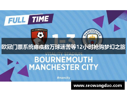欧冠门票系统瘫痪数万球迷苦等12小时抢购梦幻之旅